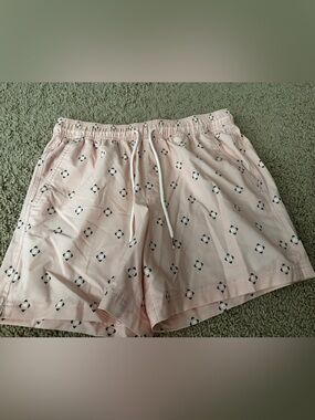 RSQ Men’s Pale Pink Printed Swim Trunks